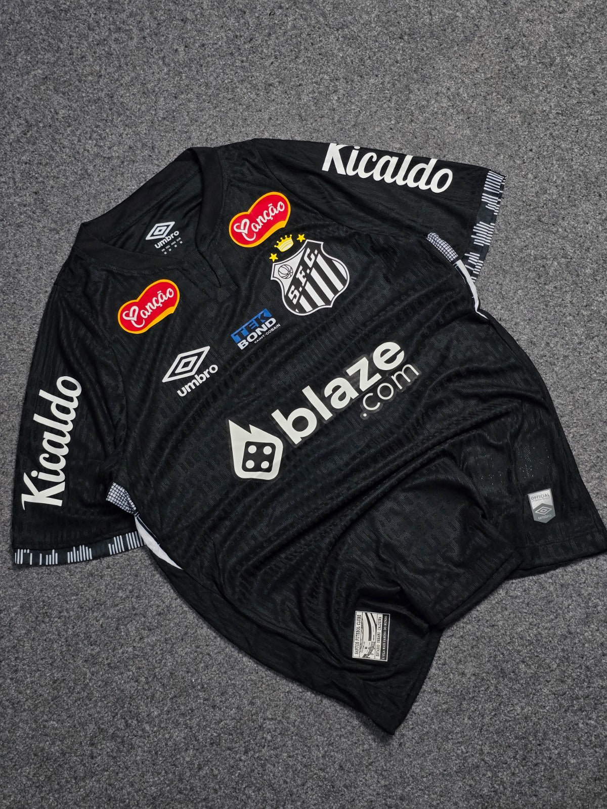 NEYMAR SANTOS BLACK PLAYER VERSION JERSEY