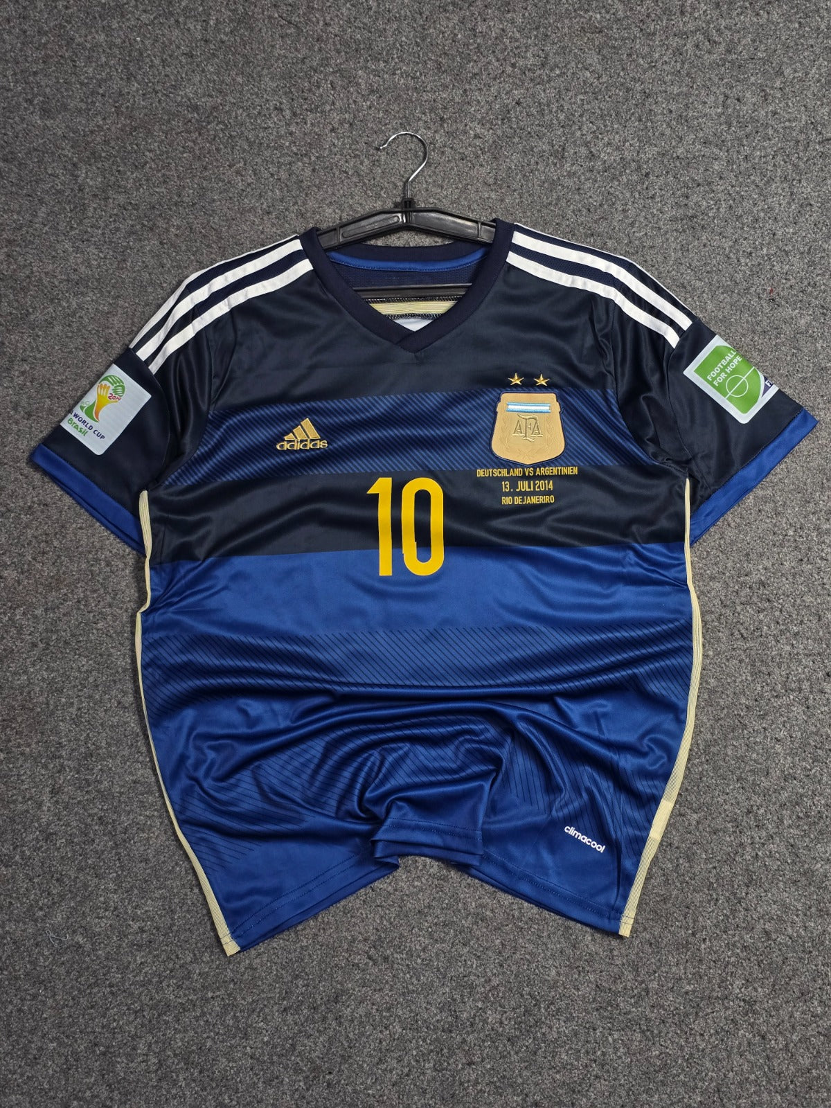 ARGENTINA 2014 AWAY MESSI FINAL JERSEY