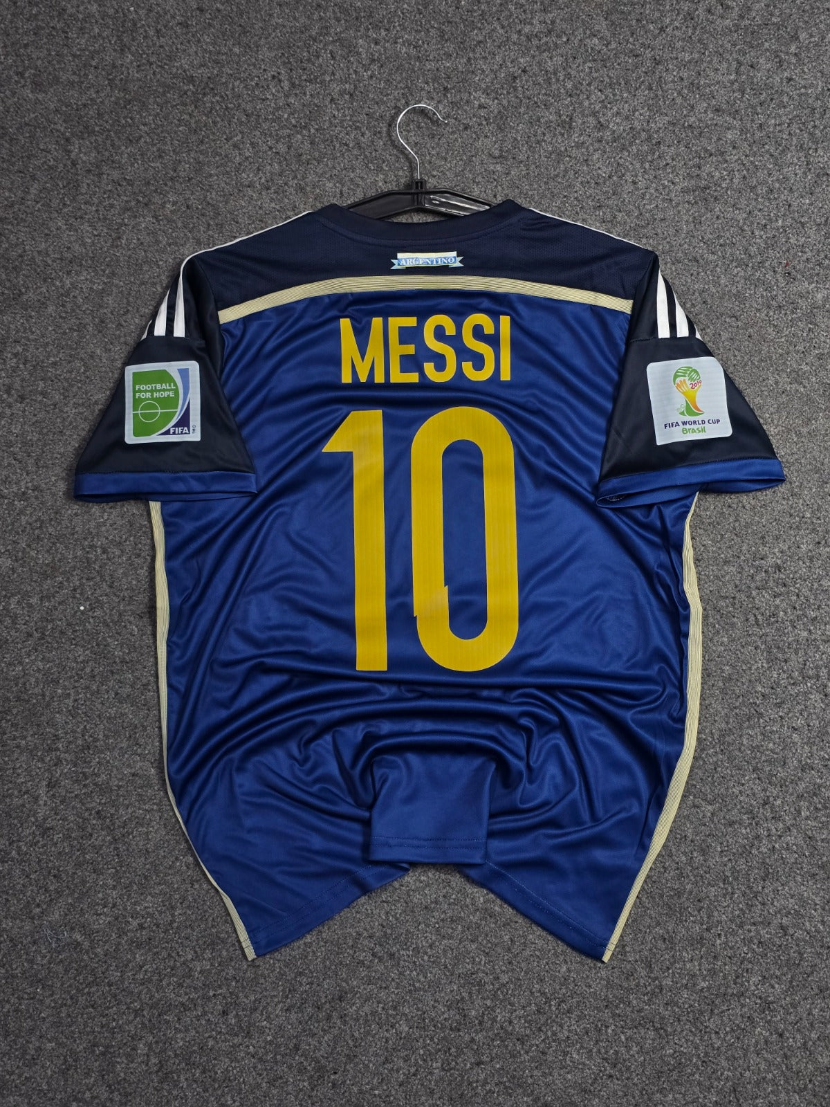 ARGENTINA 2014 AWAY MESSI FINAL JERSEY