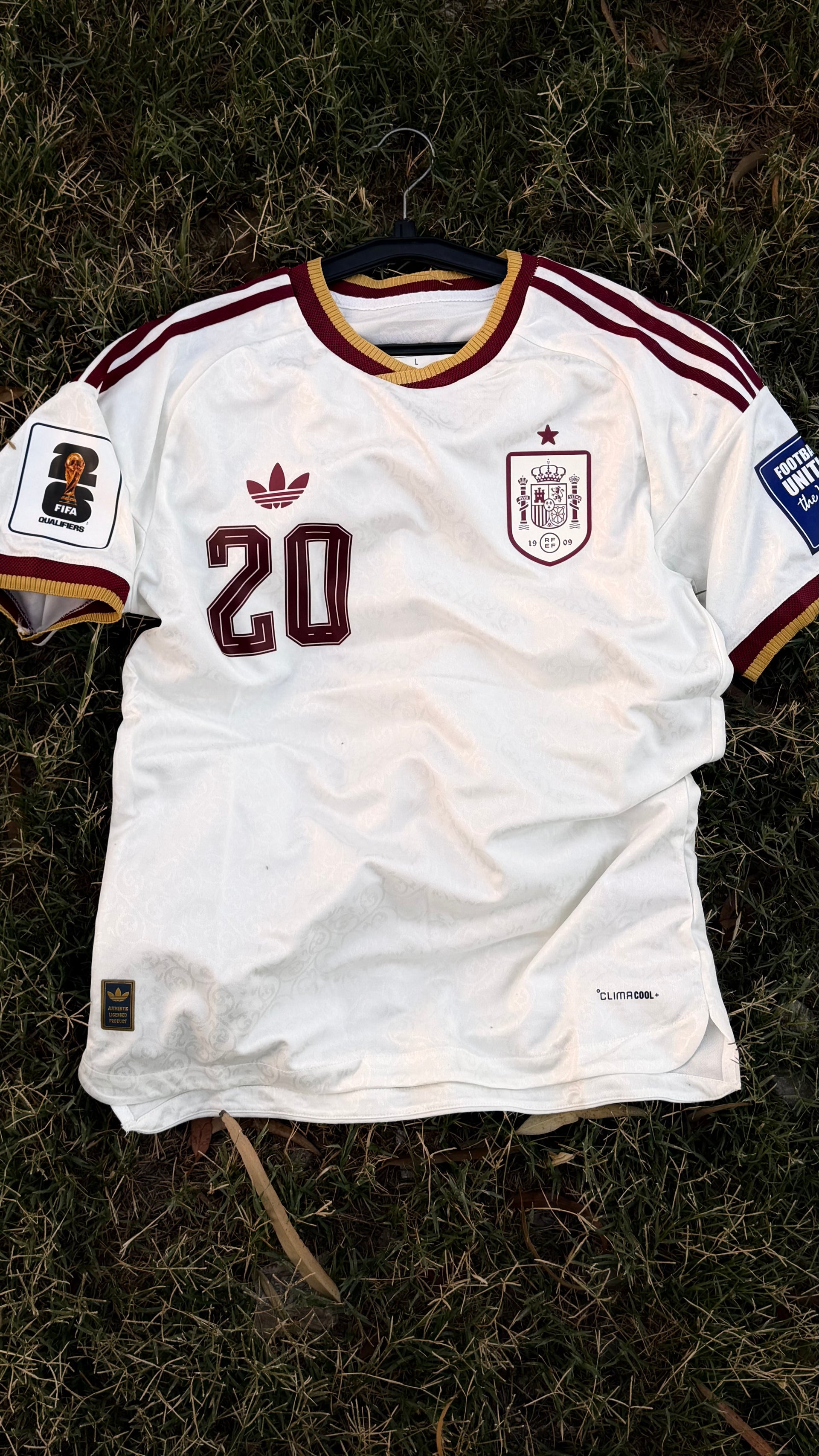 SPAIN AWAY PEDRI PLAYER EDITION JERSEY