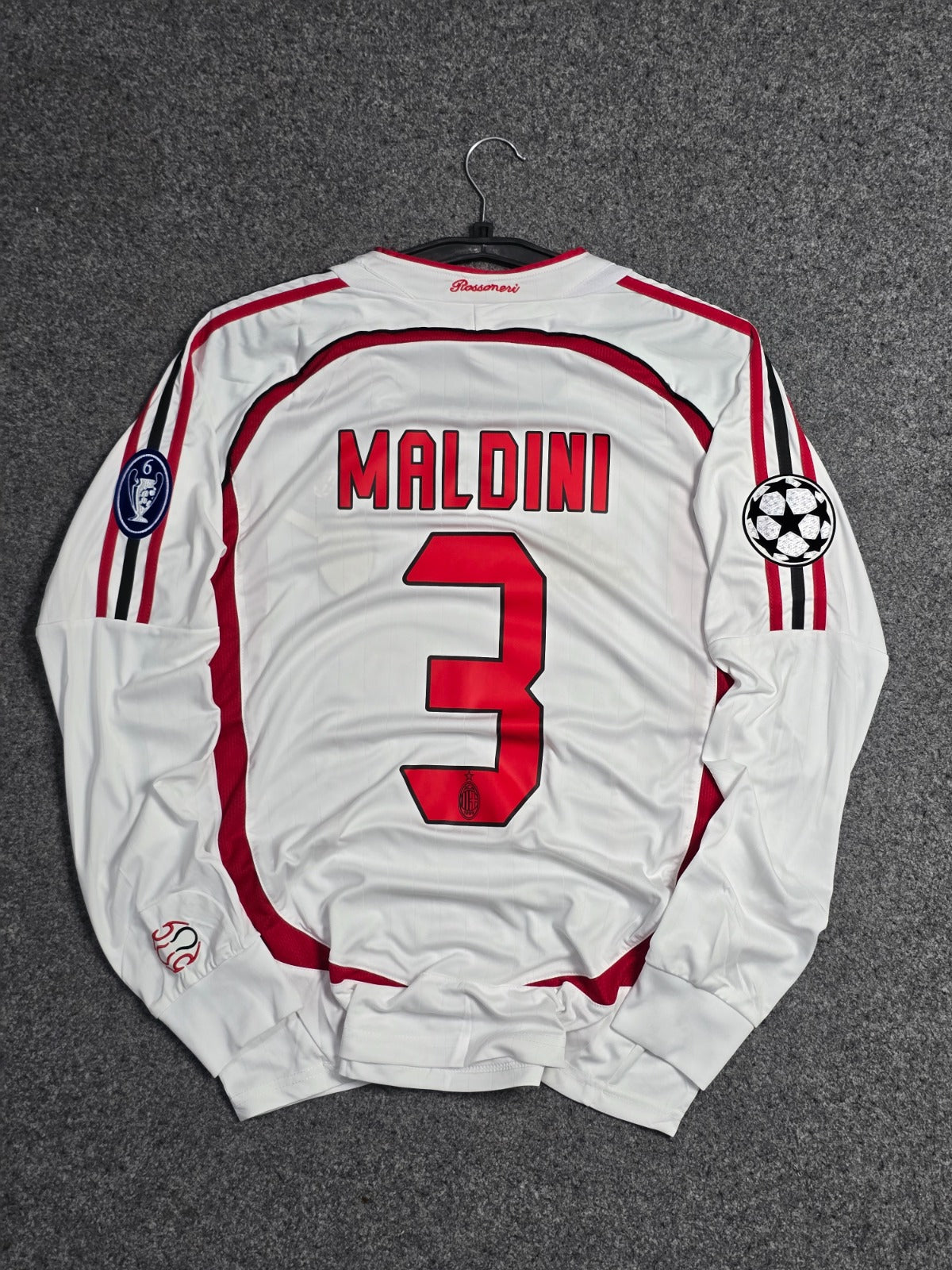 AC MILAN 2006-07 AWAY (MALDINI) FULL SLEEVE