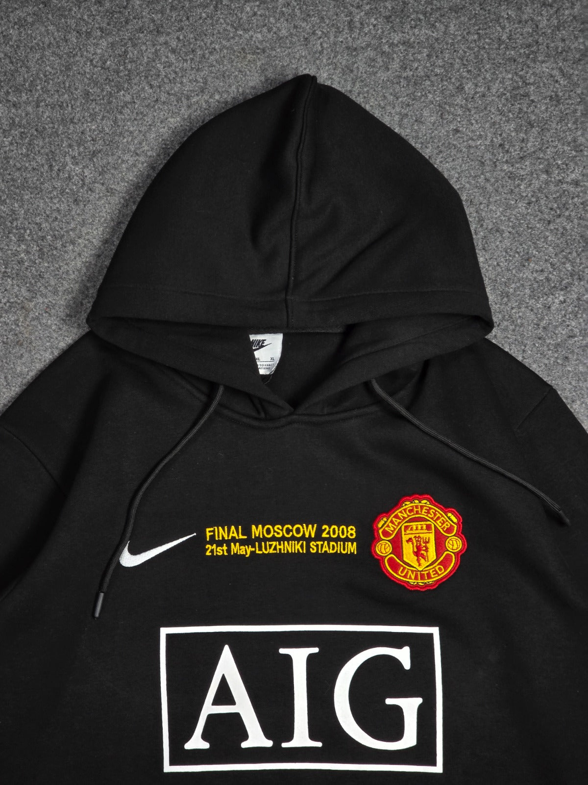 MAN UNITED 2008 HOODIE (PLAIN) AWAY