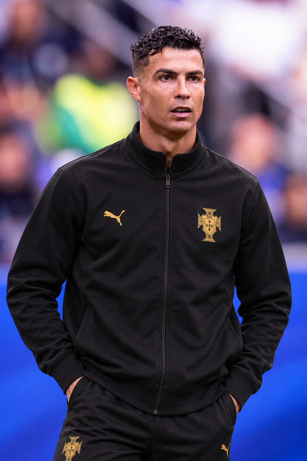 PORTUGAL BLACK CR7 ZIPPER