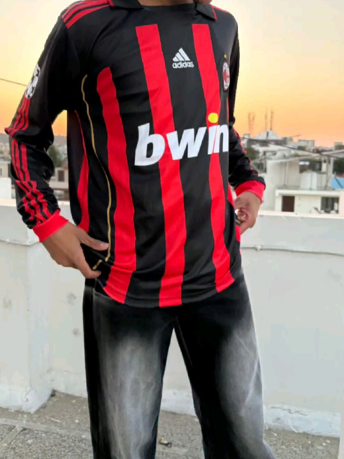 AC MILAN 2006-07 HOME (MALDINI) FULL SLEEVE