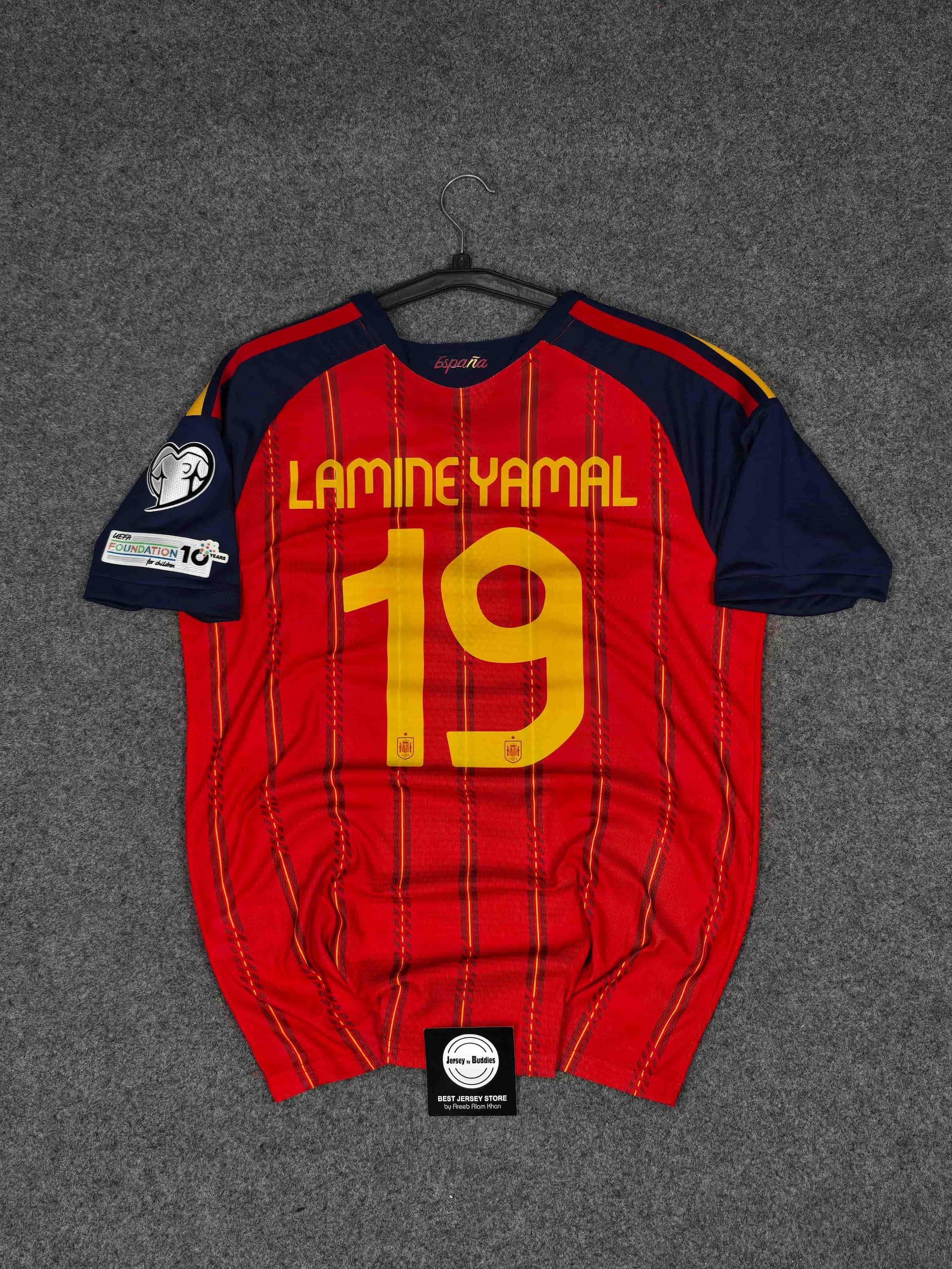 Lamine Yamal 19 Spain 2026 Home Authentic Jersey Player Edition