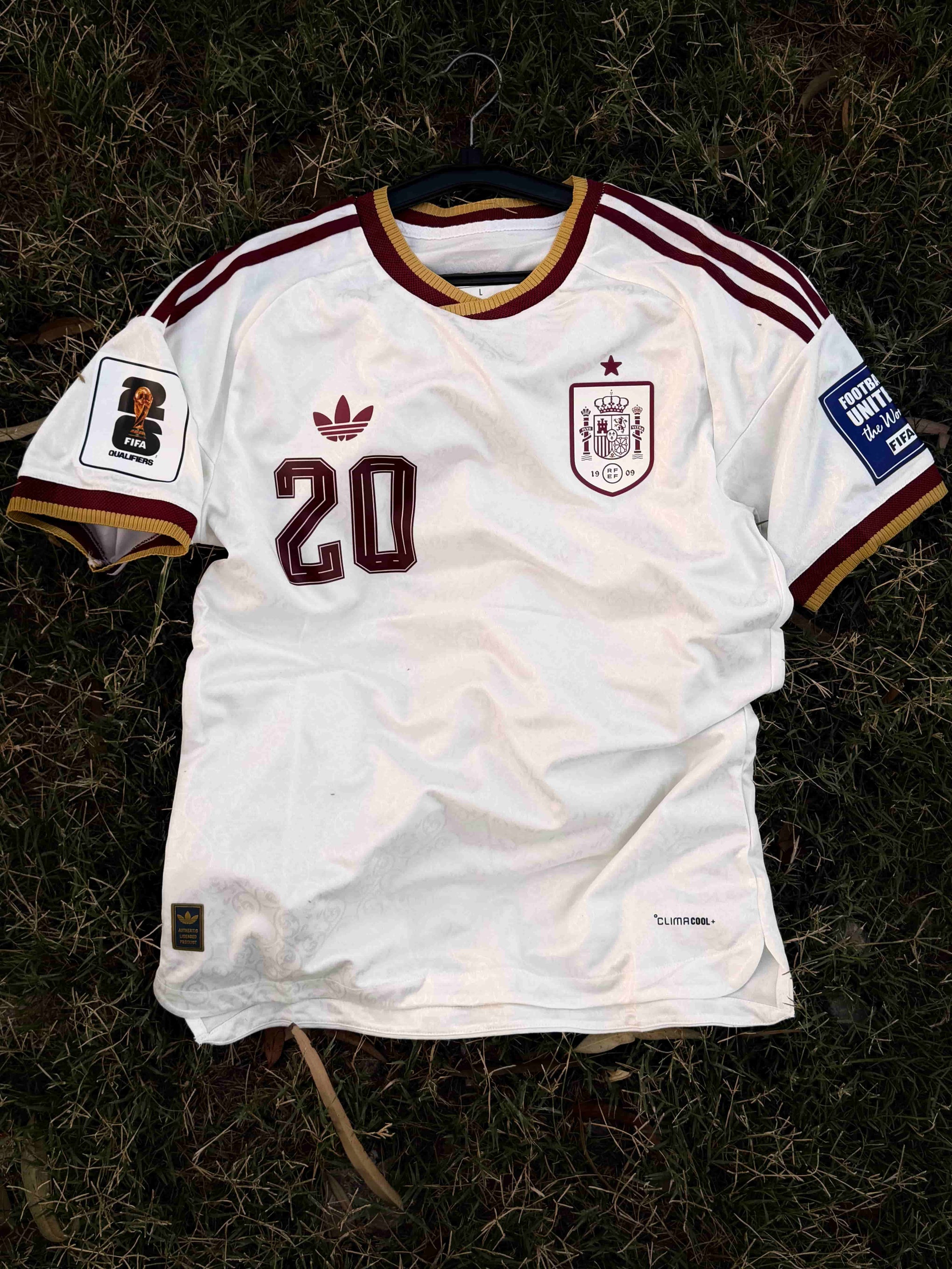 Spain Away 2026 Authentic Jersey Player Edition