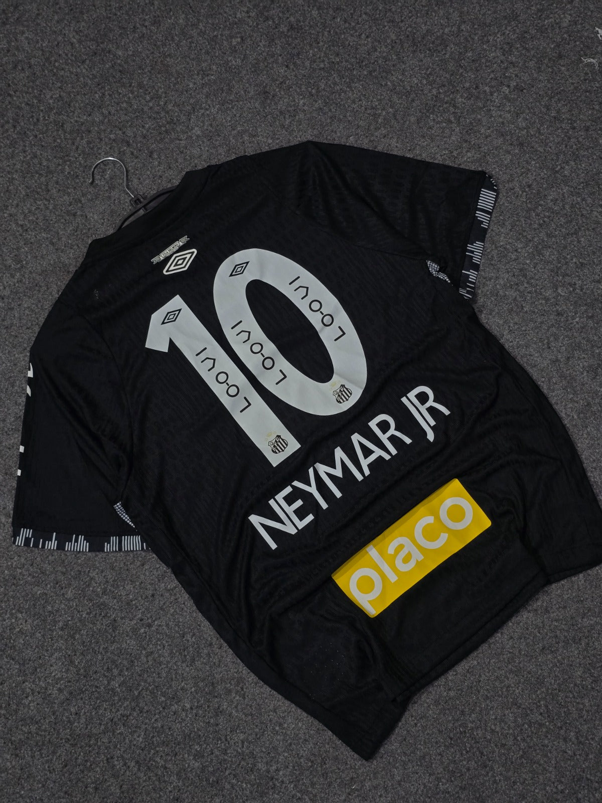 NEYMAR SANTOS BLACK PLAYER VERSION JERSEY